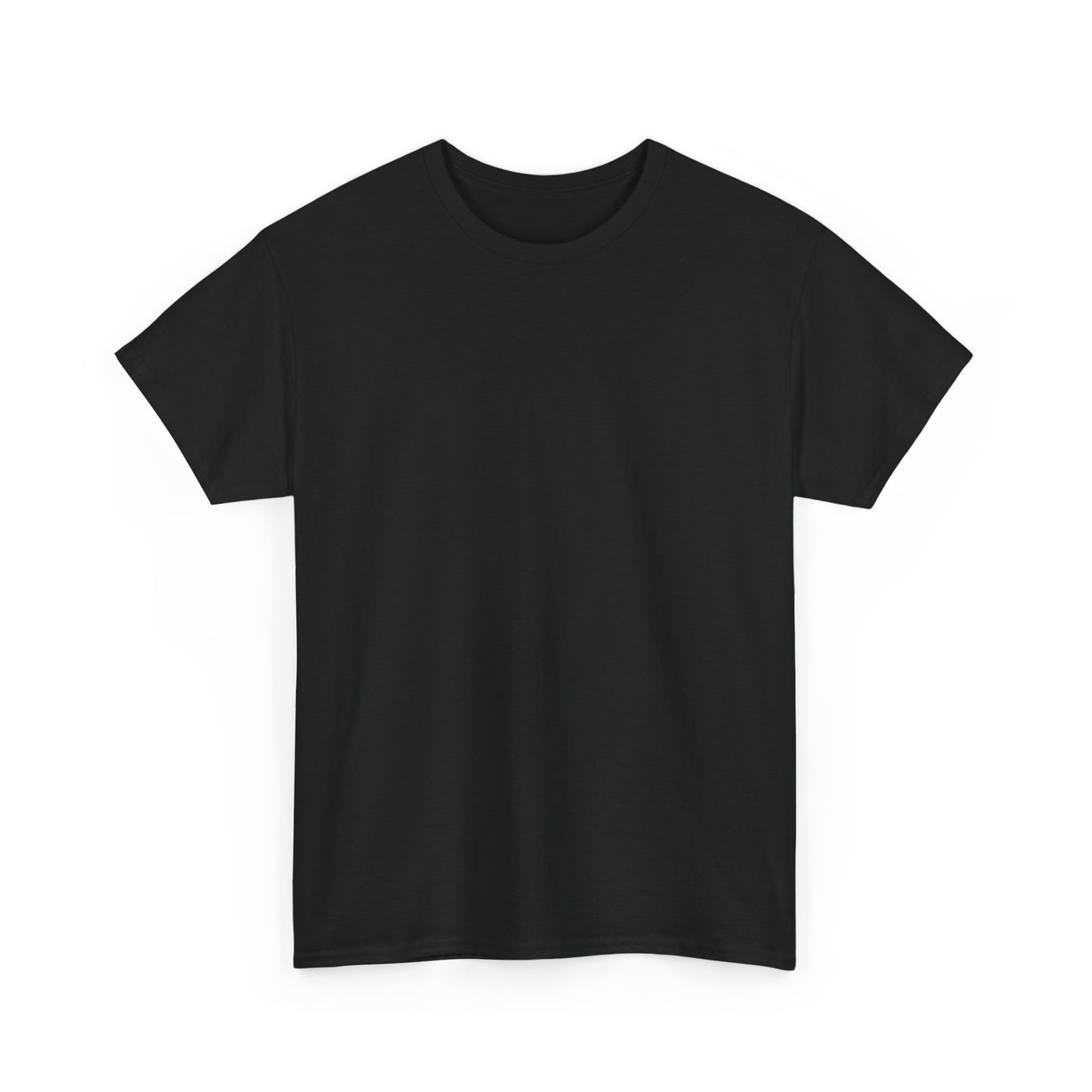 Blue Pondering Face Tee — Cute Minimal Cartoon Graphic T-Shirt
