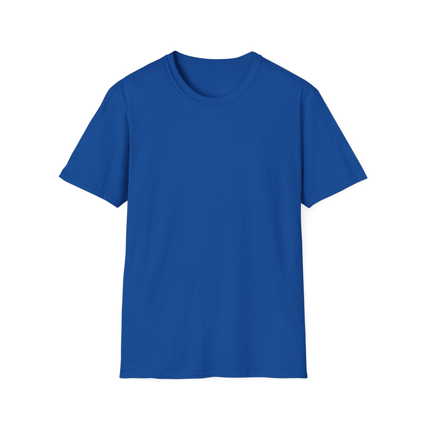 Blue Grumpy Emoji T-Shirt — Funny Moody Face Graphic Tee