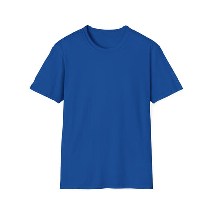 Blue Grumpy Emoji T-Shirt — Funny Moody Face Graphic Tee