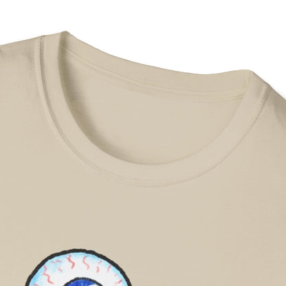 Eyeball Character T-Shirt - Cute Blue One-Eyed Cartoon Tee