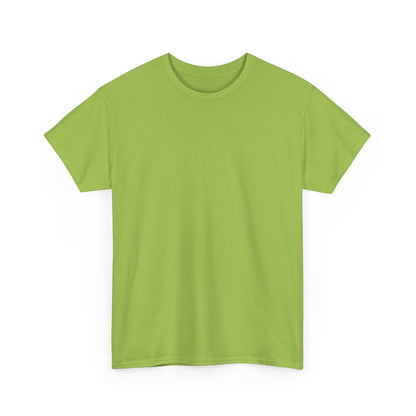 Blue Pondering Face Tee — Cute Minimal Cartoon Graphic T-Shirt