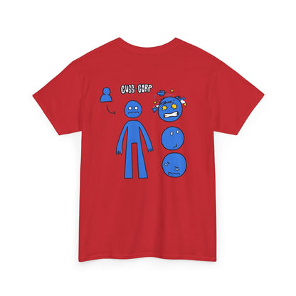 T-Shirt — Blue Mood Emoticon Graphic Tee