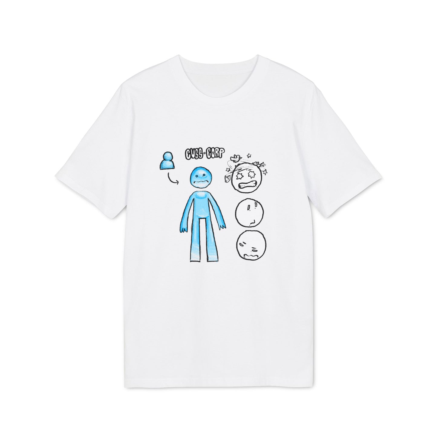 Creator 2.0 T-Shirt — Blue Character Emotions Diagram