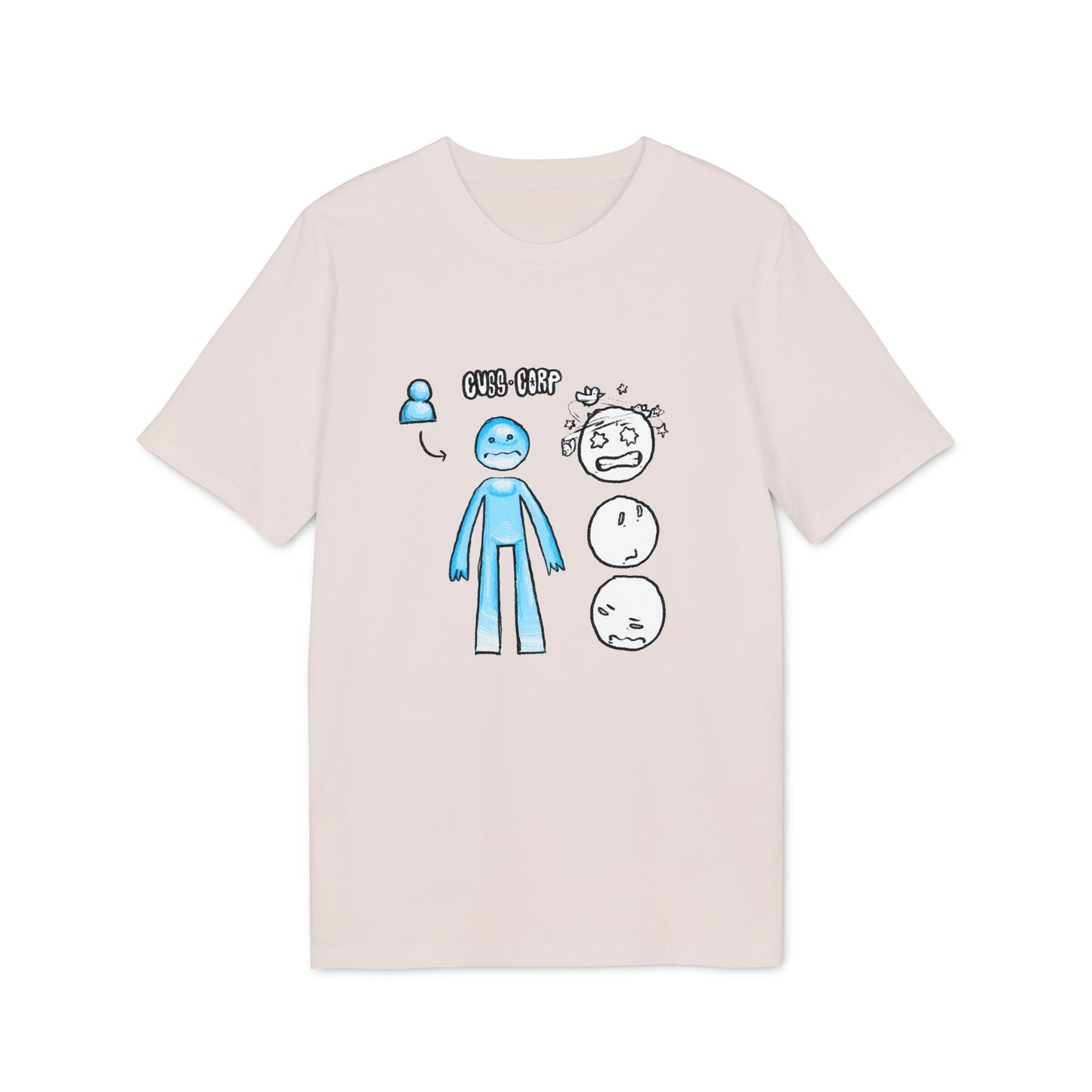 Creator 2.0 T-Shirt — Blue Character Emotions Diagram
