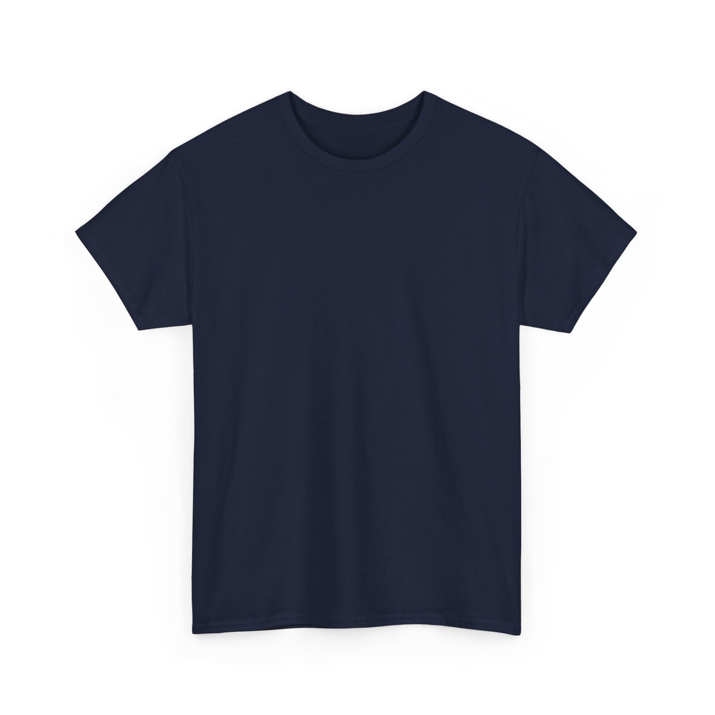Blue Pondering Face Tee — Cute Minimal Cartoon Graphic T-Shirt