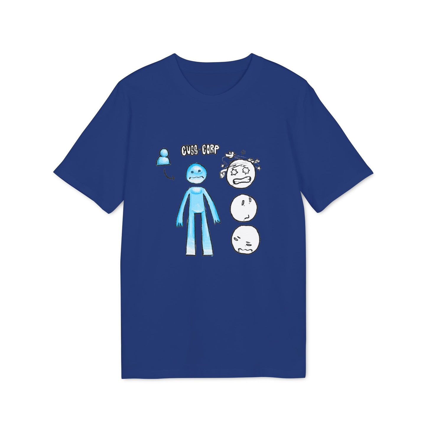 Creator 2.0 T-Shirt — Blue Character Emotions Diagram
