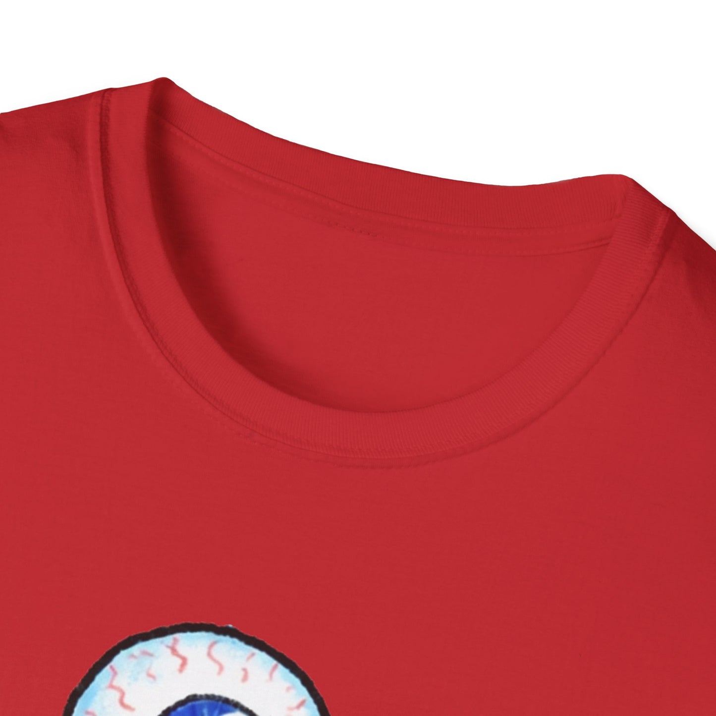 Eyeball Character T-Shirt - Cute Blue One-Eyed Cartoon Tee