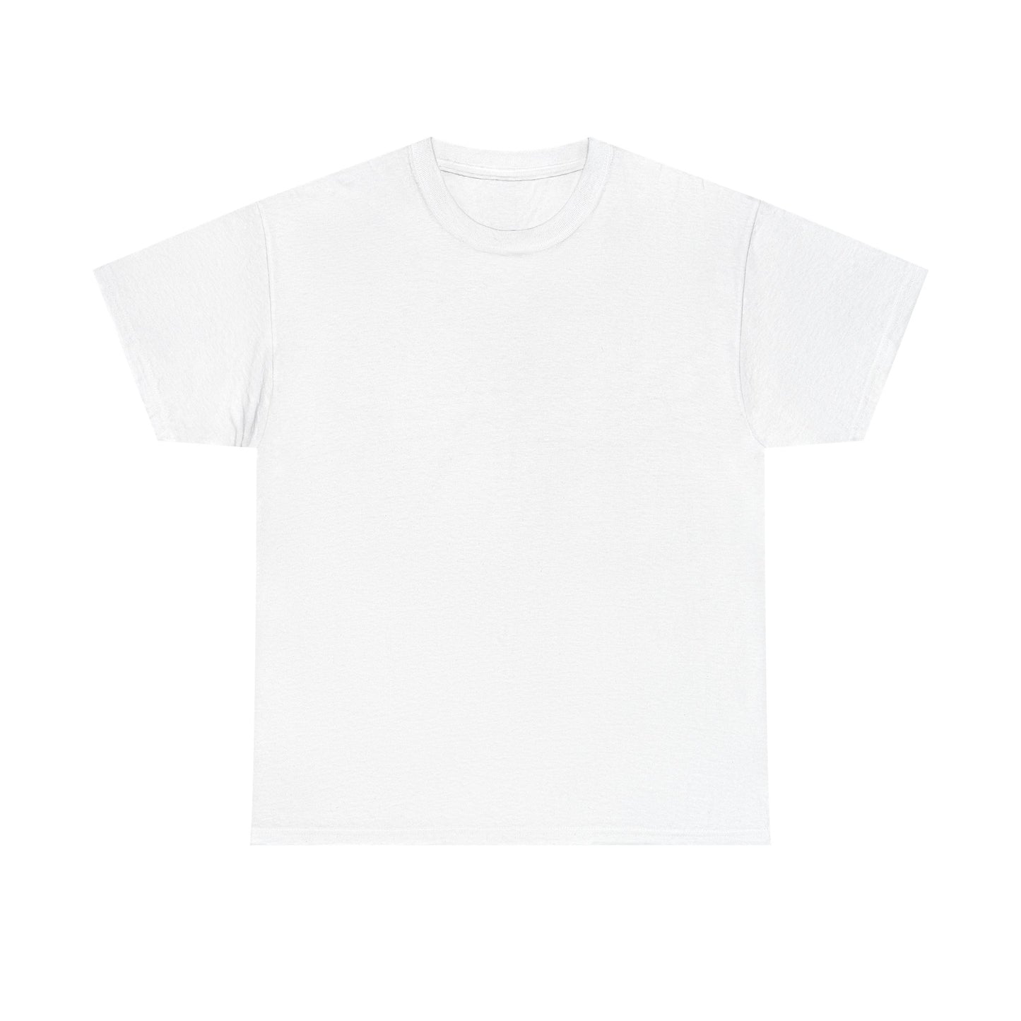 Blue Pondering Face Tee — Cute Minimal Cartoon Graphic T-Shirt
