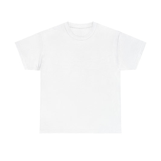 Blue Pondering Face Tee — Cute Minimal Cartoon Graphic T-Shirt