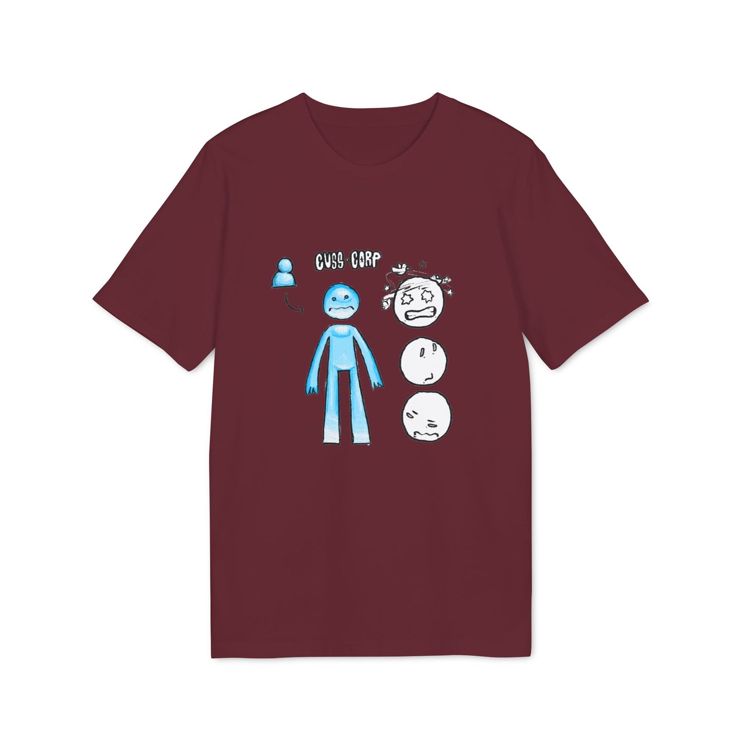 Creator 2.0 T-Shirt — Blue Character Emotions Diagram