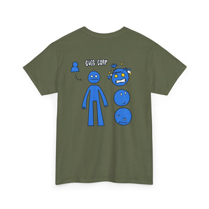 T-Shirt — Blue Mood Emoticon Graphic Tee