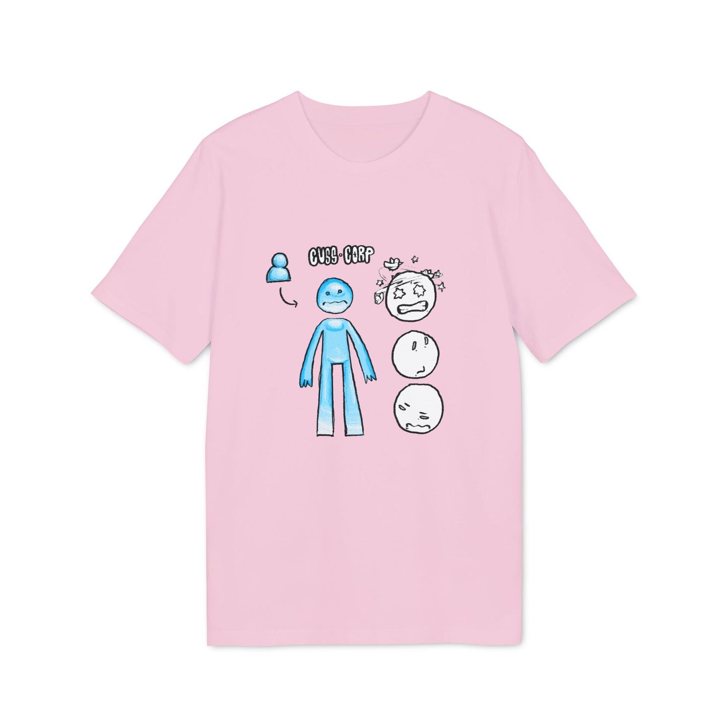 Creator 2.0 T-Shirt — Blue Character Emotions Diagram