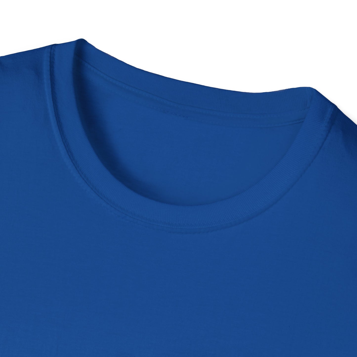 Blue Grumpy Emoji T-Shirt — Funny Moody Face Graphic Tee