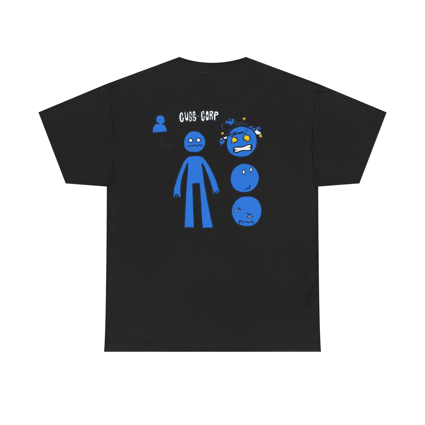 T-Shirt — Blue Mood Emoticon Graphic Tee