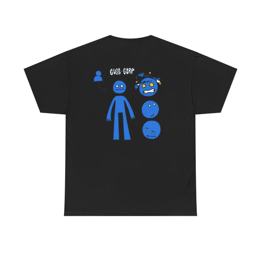T-Shirt — Blue Mood Emoticon Graphic Tee