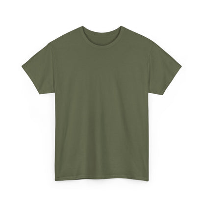 Blue Pondering Face Tee — Cute Minimal Cartoon Graphic T-Shirt