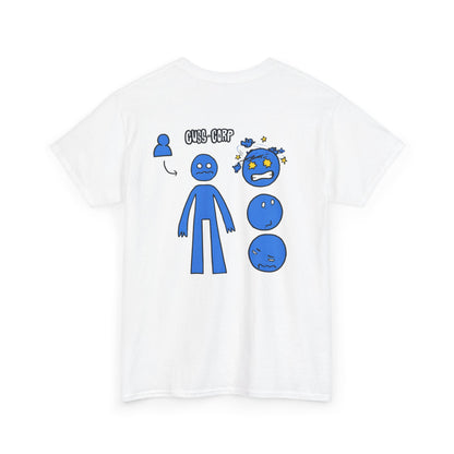 T-Shirt — Blue Mood Emoticon Graphic Tee