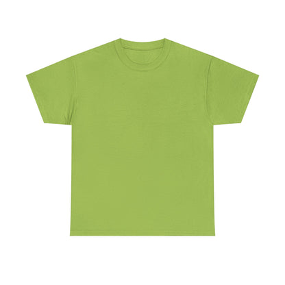 Blue Pondering Face Tee — Cute Minimal Cartoon Graphic T-Shirt