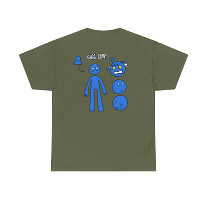 T-Shirt — Blue Mood Emoticon Graphic Tee
