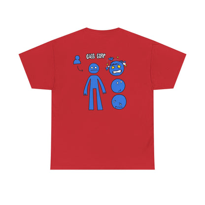 T-Shirt — Blue Mood Emoticon Graphic Tee