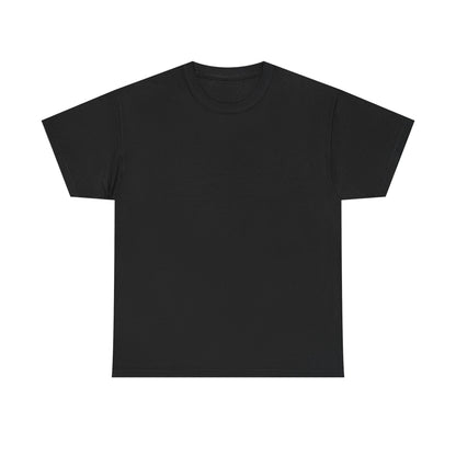 Blue Pondering Face Tee — Cute Minimal Cartoon Graphic T-Shirt
