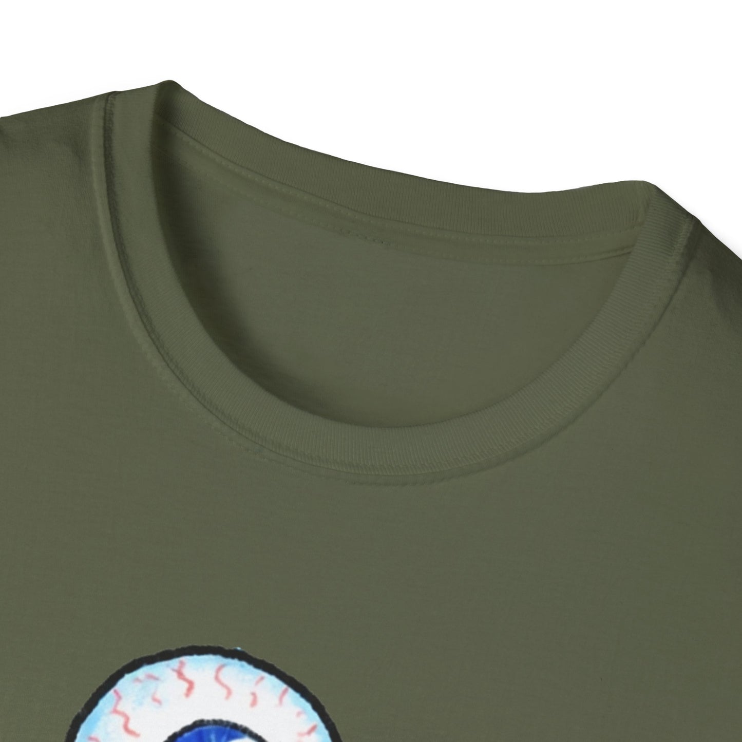 Eyeball Character T-Shirt - Cute Blue One-Eyed Cartoon Tee
