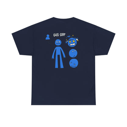 T-Shirt — Blue Mood Emoticon Graphic Tee