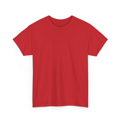 Blue Pondering Face Tee — Cute Minimal Cartoon Graphic T-Shirt
