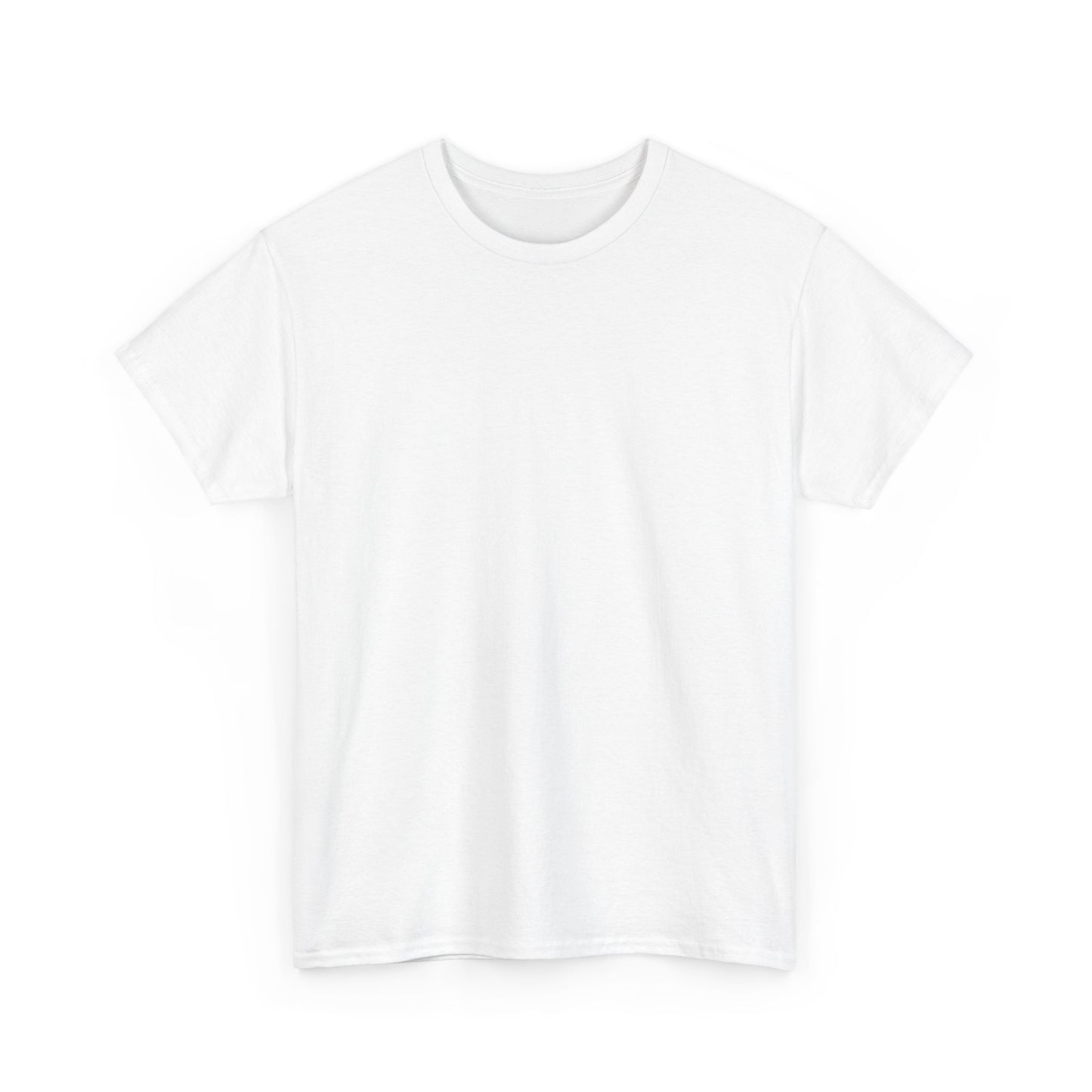 Blue Pondering Face Tee — Cute Minimal Cartoon Graphic T-Shirt